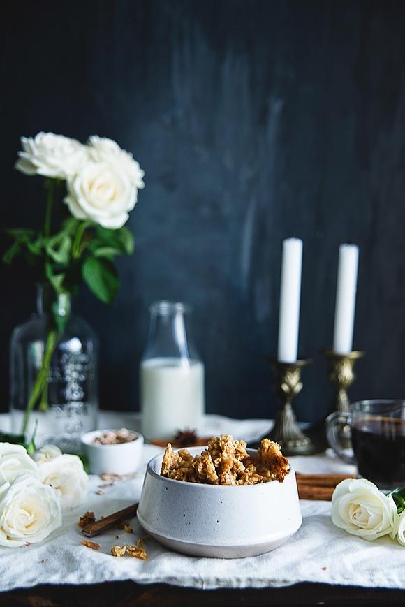 Banalnie prosta granola z płatków jaglanych