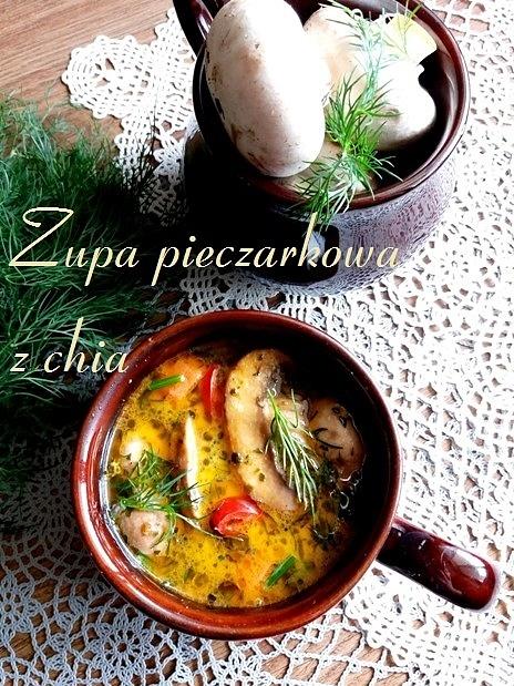 Zupa pieczarkowa z chia