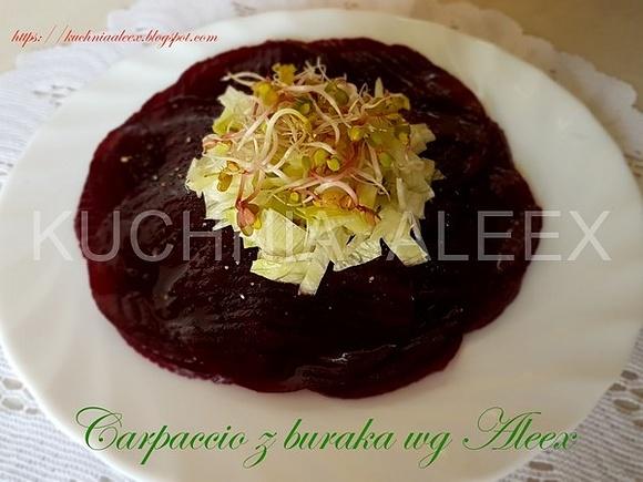 Carpaccio z buraka wg Aleex