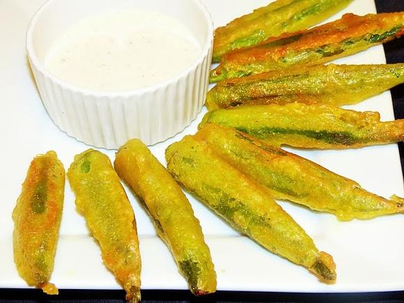 Okra w cieście piwnym