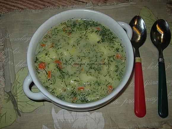 Zupa koperkowa z płatkami owsianymi