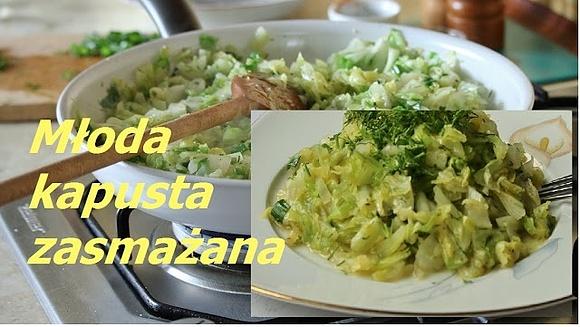 Młoda kapusta z koperkiem zasmażana błyskawicznie