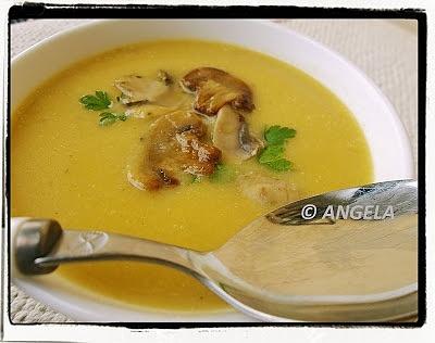 Zupa krem z pieczarek - creamy mushroom soup wersja włoska