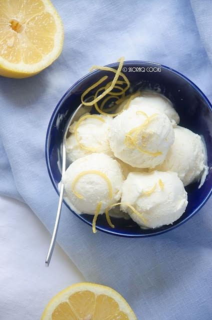 Proste lody cytrynowe