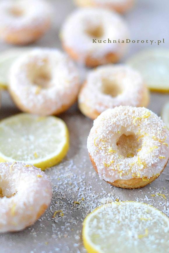 Pączki pieczone cytrynowe