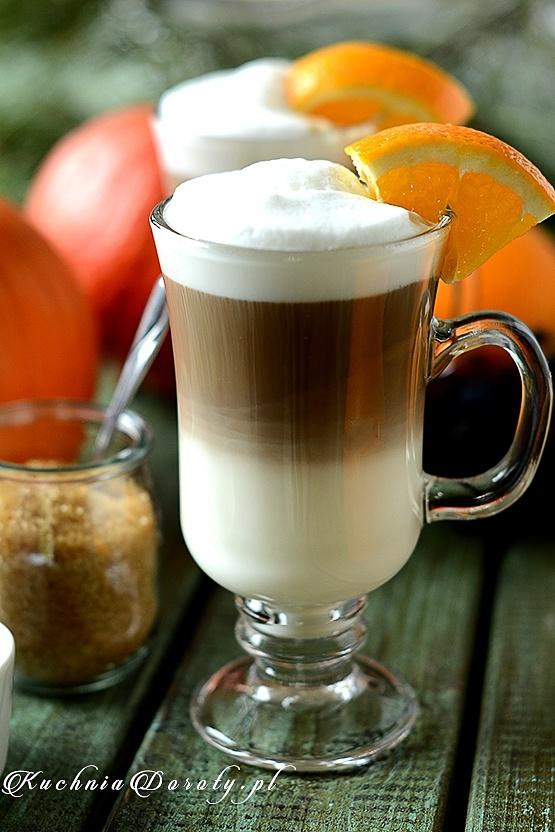 Kawa Inka Latte z syropem pomarańczowym