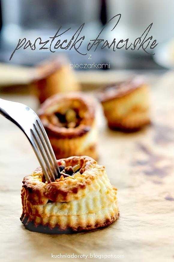 Paszteciki francuskie z pieczarkami