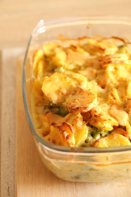 Zapiekanka serowa z brokułami i papryką Thermomix