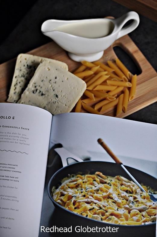 Penne z kurczakiem i gorgonzolą