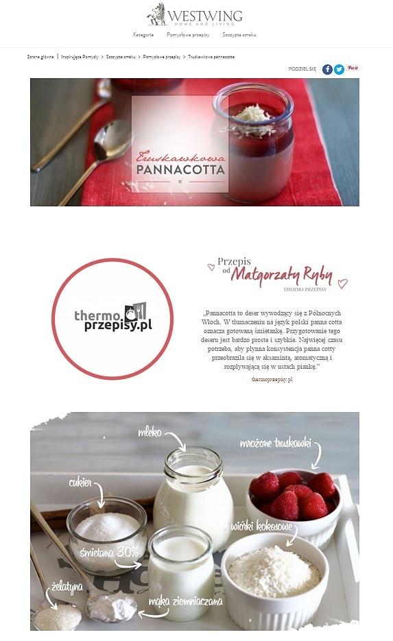 Truskawkowa panna cotta