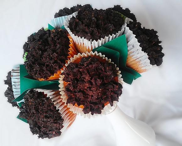 Bananowe muffinki z kremem czekoladowym