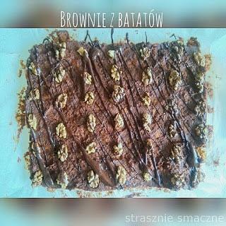 Brownie z batatów zdrowy deser z orzechami i daktylami