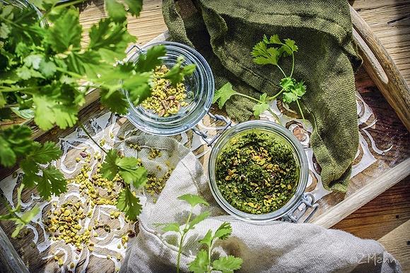 Pasta z pistacji i kolendry - pesto pistacjowe