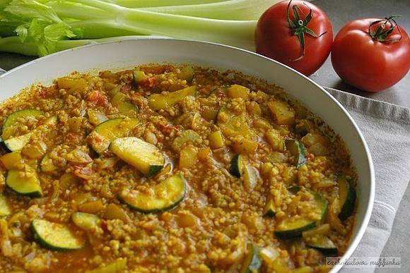 Warzywne kaszotto z curry