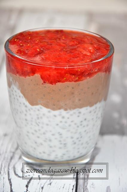 Deser chia kokosowo-kakaowy