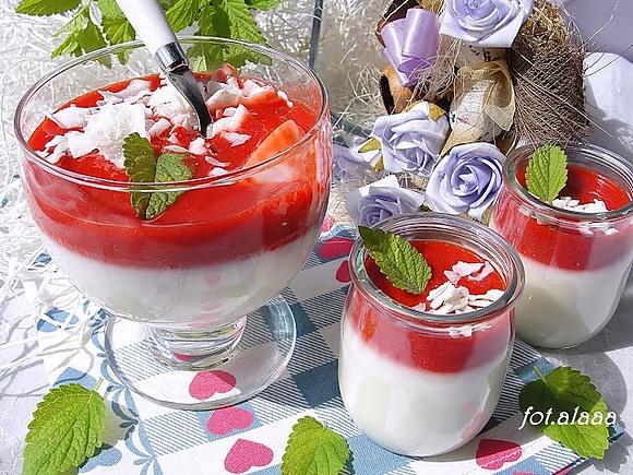 Panna cotta kokosowa