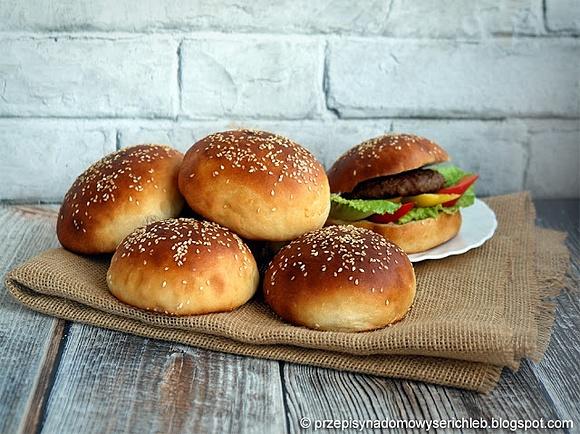 Bułki do hamburgerów z mąki pszennej - prosty przepis