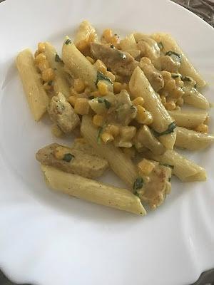 Penne z kurczakiem w sosie śmietanowym