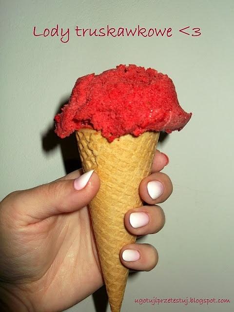 Lody truskawkowe z sezonowych owoców w Thermomix