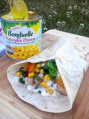 Tortilla z nektarynką