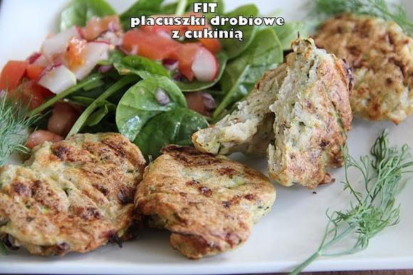 Fit placuszki drobiowe z cukinią