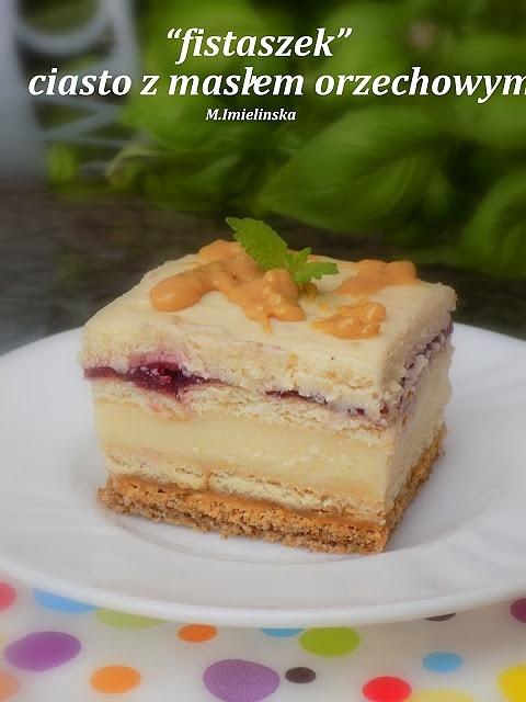 Fistaszek - ciasto z masłem orzechowym