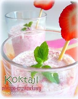 Koktajl mleczno-truskawkowy