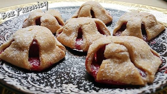 Ciasteczka z truskawką na mące żytniej i ziemniaczanej