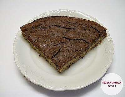 Tarta jaglana z brownie z fasoli