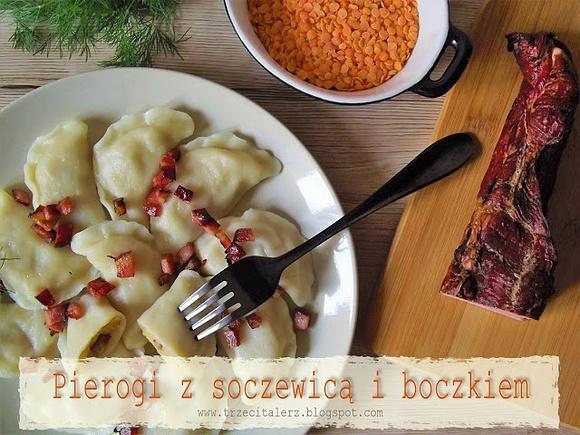 Pierogi z soczewicą i boczkiem kuchnia podkarpacka