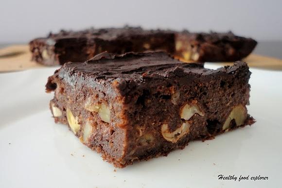 Wegańskie bananowe brownie
