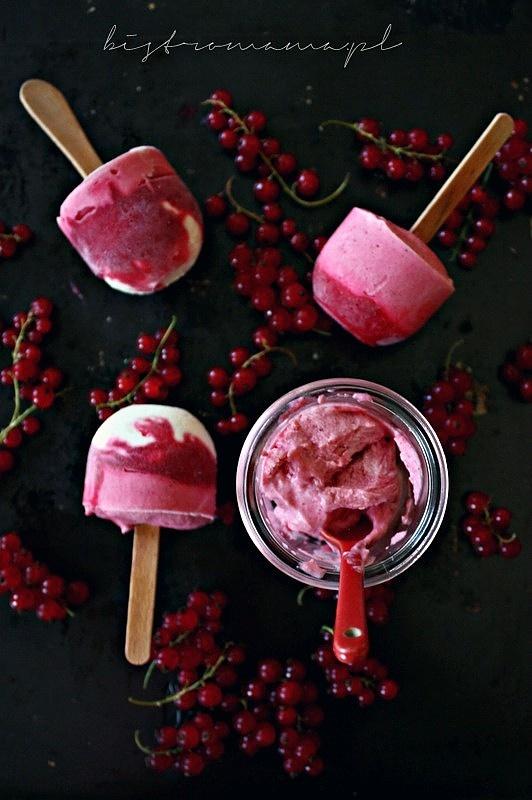 Lody porzeczkowe z mascarpone