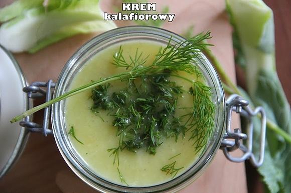 Krem kalafiorowy z koperkiem i gałką muszkatołową