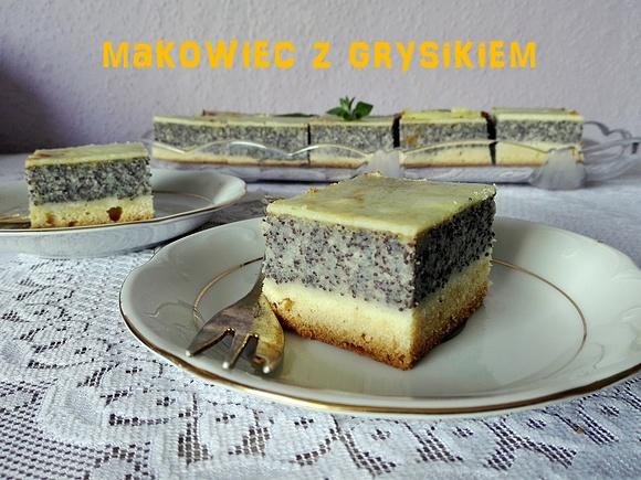 Makowiec z grysikiem