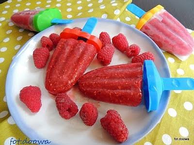 Lody malinowe szybkie i zdrowe do domu