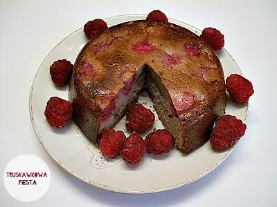 Ciasto z malinami
