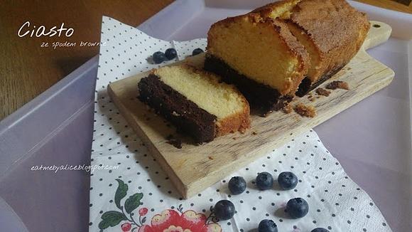 Ciasto ze spodem brownie