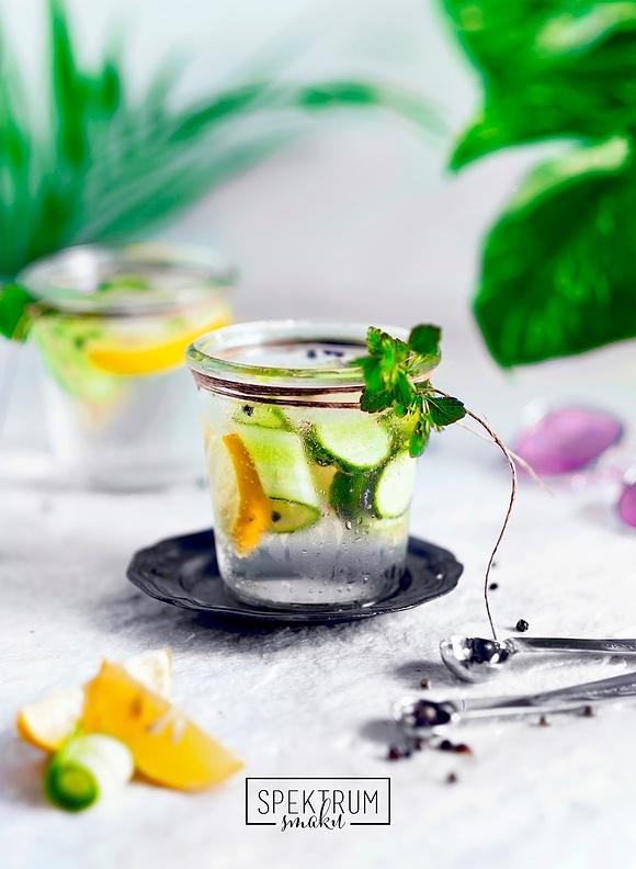 Gin i tonic na upały - zdrowy napój z cytryną i ogórkiem