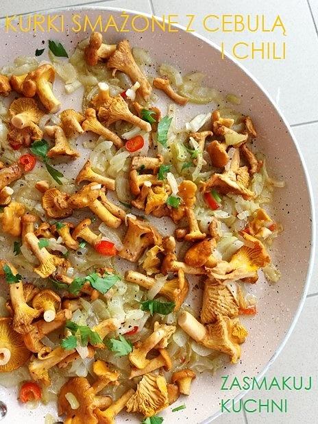 Kurki smażone z cebulą i chili