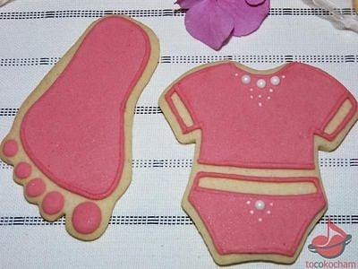 Ciastka na Baby Shower dla dziewczynki