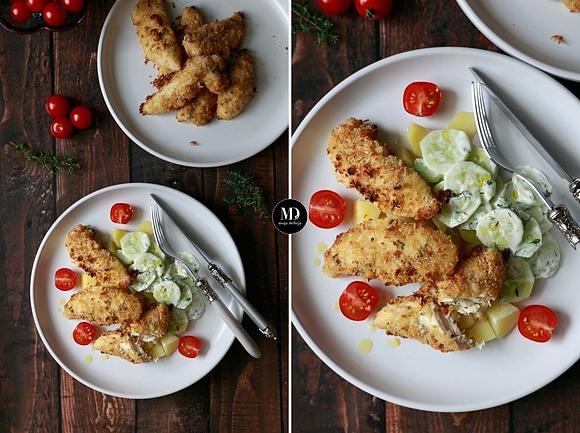 Pieczone polędwiczki z kurczaka w chrupiącej panierce