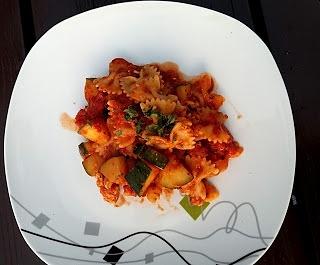 Makaron z cukinią i kurczakiem