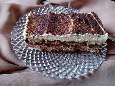 Torcik na zimno czekoladowo waniliowy