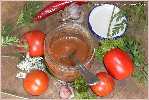 Ketchup z cukinii i pomidorów