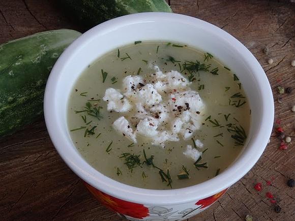 Zupa krem ze świeżych ogórków