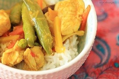 Indyjska potrawka z kurczaka curry