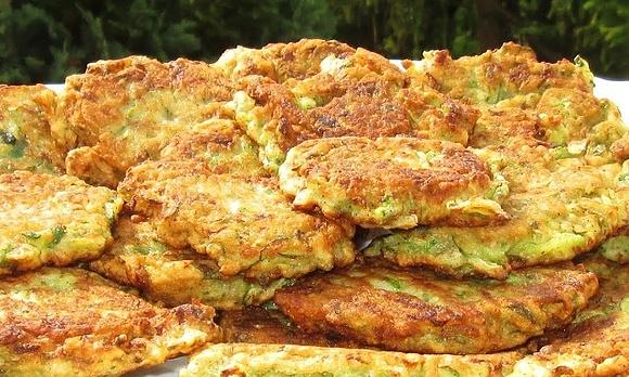 Placki z zielonych ogórków