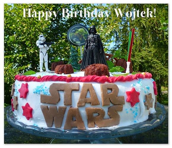 Tort czekoladowy star wars dla wojtusia