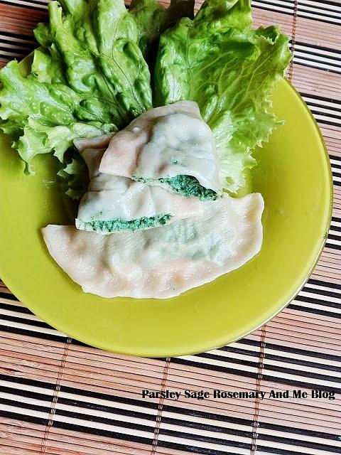 Pierogi ze szpinakiem i ricottą