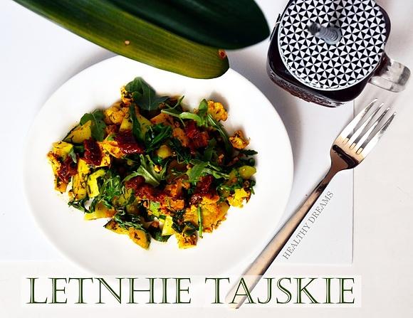 Letnie Tajskie danie z warzyw i mleka kokosowego